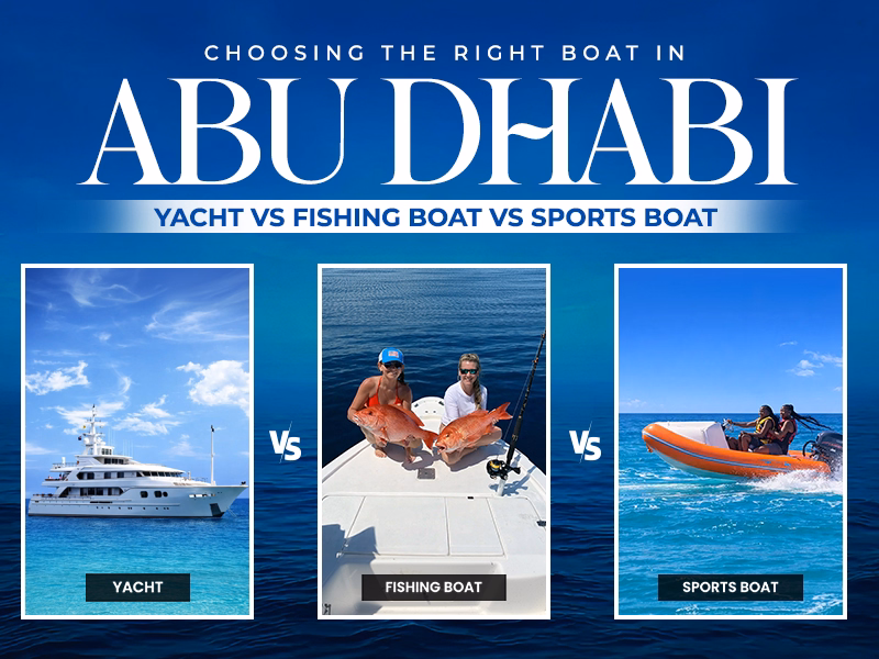 Choosing the Right Boat in Abu Dhabi: Yacht vs Fishing Boat vs Sports Boat