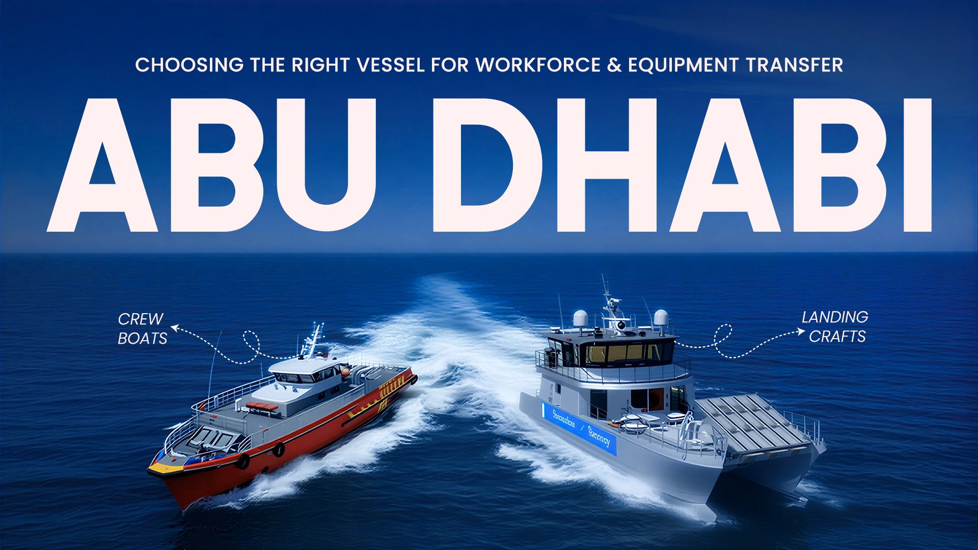 Crew Boats vs. Landing Crafts: Choosing the Right Vessel for Workforce & Equipment Transfer Abu Dhabi