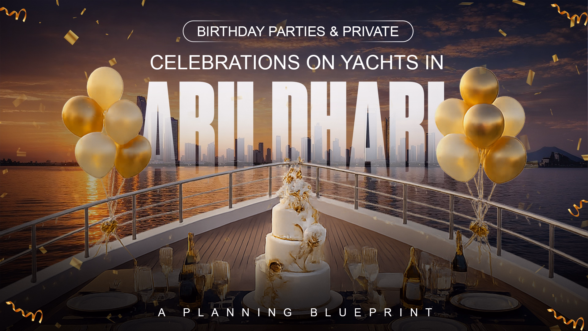 Birthday Parties & Private Celebrations on Yachts in Abu Dhabi: A Planning Blueprint