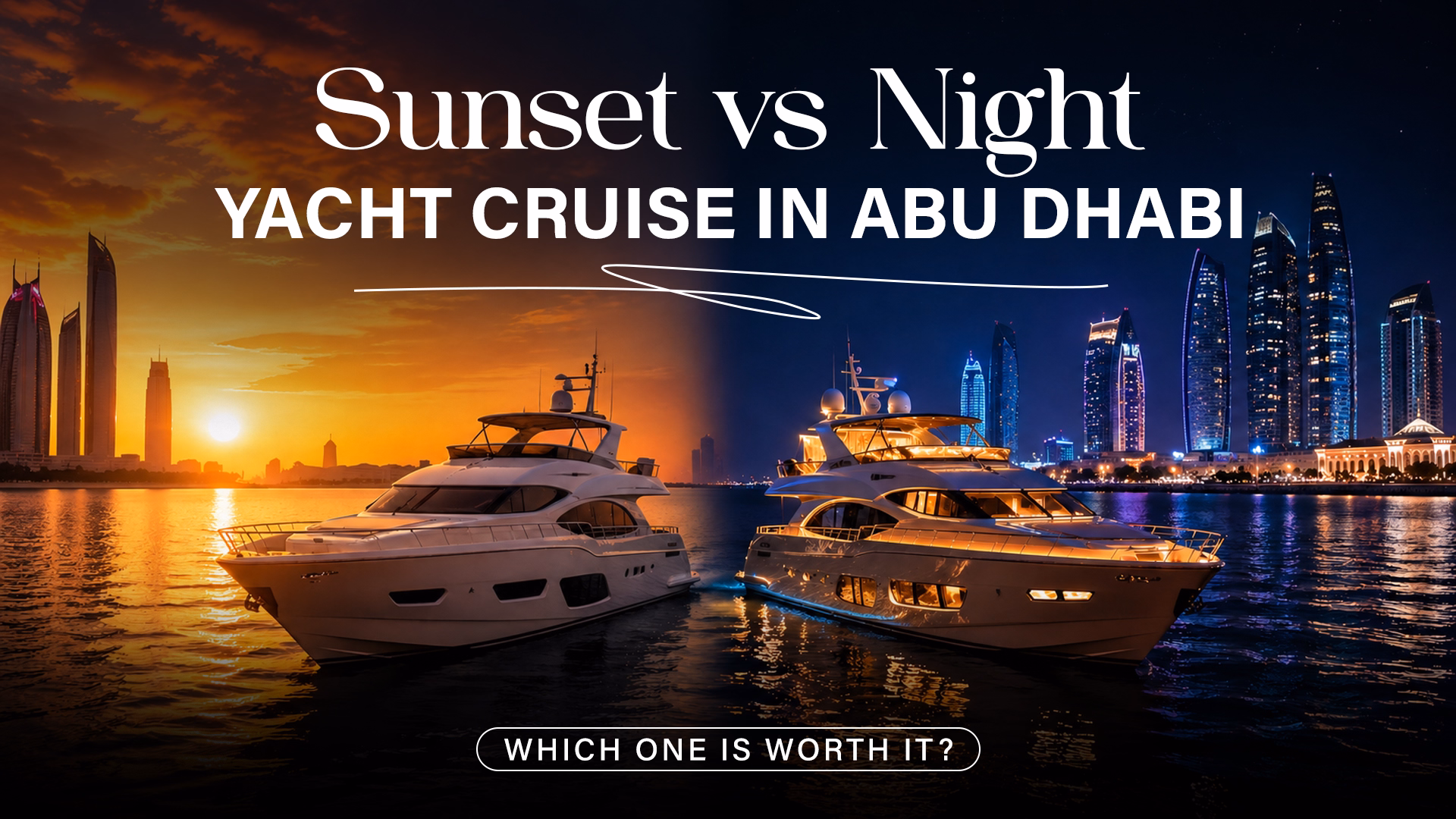 Sunset vs Night Yacht Cruise in Abu Dhabi – Which One Is Worth It?