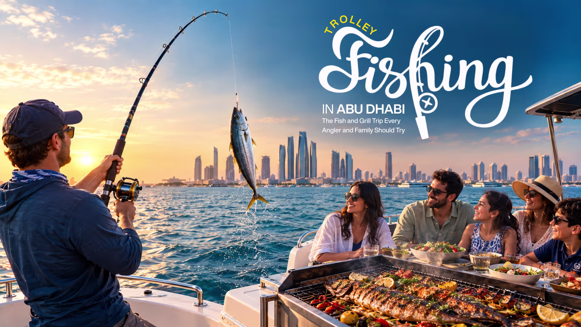Trolley Fishing in Abu Dhabi: The Fish and Grill Trip Every Angler and Family Should Try